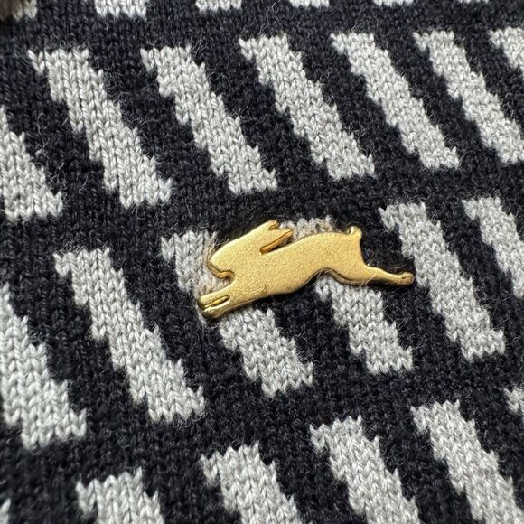 NWT A Tiziano Premium Cardigan Sweater Men’s Size XL Black Gold Pin Accents - Picture 6 of 8